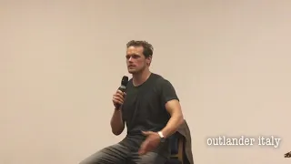 Sam Heughan on Brianna at Fanmeet in Rome