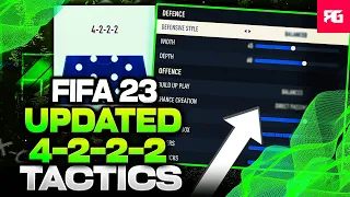 WHY the 4-2-2-2 is the Best Formation in FIFA 23! (Best 4222 Custom Tactics/Instructions In FIFA 23!