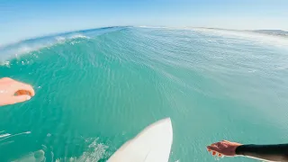 Chasing down sandbar waves in Cape Town - RAW GoPro POV