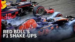 Every Red Bull mid-season F1 driver change