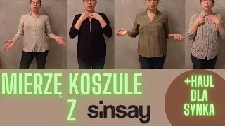 Mierzę koszule z wyprzedaży Sinsay +haul dla synka