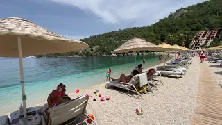 #Turkey #Fethiye Hillside Beach Club Fethiye | observing a walk of the main hotel beach 🏖.