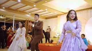 Neera jahile risaune. /Nepali Song/wedding song/wedding performance/Aaron Maharjan, Nikey and Newgi