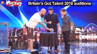 Matt Johnson Escape Artist/Escapologist Part 1   Auditions Britain's Got Talent 2018 S12E01