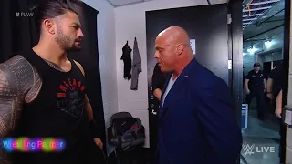 Roman Reigns leaves the building