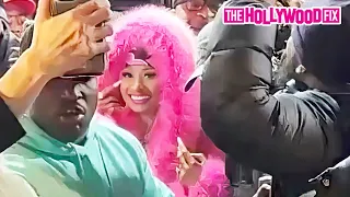 Nicki Minaj Is Mobbed By Fans While Promoting 'Pink Friday 2' At 'Watch What Happens Live' In N.Y.