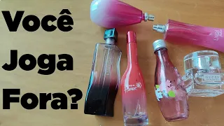 DIY - Do Lixo ao Luxo ♻️ 3 Ideias de Reciclar Frascos de Perfumes. Decoração Faça Você Mesmo ❤️