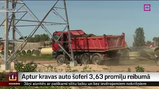 Aptur kravas auto šoferi 3,63 promiļu reibumā