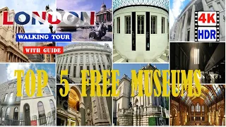 🇬🇧 TOP 5 FREE MUSEUMS TO VISIT IN LONDON London walks 2024 #london
