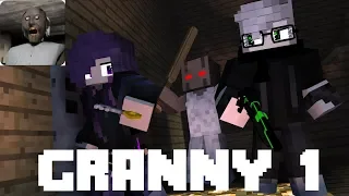 GRANNY Horror Game Survival | First Night | - Minecraft Animation