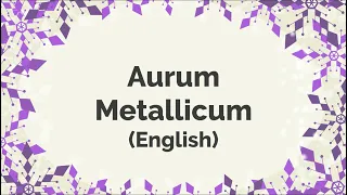 Aurum met personality & its doctrine of signature, depression of Aurum Metallicum