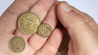 Пополнение французских монет в коллекцию