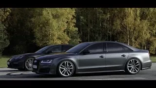 605 HP Audi S8 Plus vs 550 HP Porsche Panamera Turbo