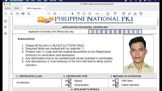 HOW TO FILL OUT THE PNPKI (Philippine National Public Key Infrastructure) APPLICATION FORM | DepEd