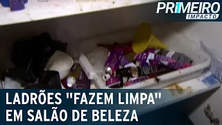 SP: bandidos assaltam salão de beleza e levam até unhas postiças | Primeiro Impacto (20/08/21)