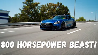 Driving an 800 Horsepower CATLESS Mercedes AMG GTR!