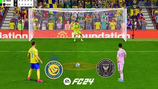 AL NASSR VS INTER MIAMI FIFA 24 PENALTY SHOOTOUT RONALDO VS MESSI