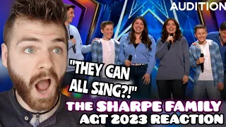 Reacting to The Sharpe Family Singers with "How Far I'll Go" | Auditions | AGT 2023 | REACTION!