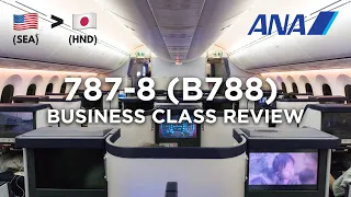 ANA 787-8 (B788) Business Class Honest Review | Seattle SEA - Tokyo HND & The SEA club lounge