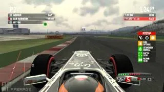 Let's play F1 2011 - Race 16: Korea - Race [2/2] Acting Silly