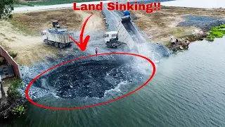 The Greatest And An Old Video Of Mine Stones Sinking Into Water Repair By Bulldozer, Dump Trucks