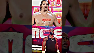 🤬Great Khali vs Omos🥵 #shorts #wwe #comparison #greatkhali #omos