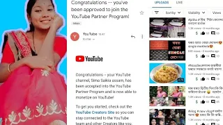 Finally my channel get monetized 🤑 thank you everyone for your support 🙏# sima saikia assam #