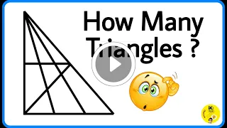iQ Test 26 | How Many Triangles are There ? 🔥 | Competitive exams | intelligence | Counting Puzzle