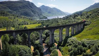 Glenfinnan Viaduct, Scotland || Drone 4K