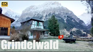 Early Morning Walk | Grindelwald, Switzerland | Beautiful Alpine Village 🇨🇭 4K