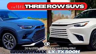 the GRAND Highlander or 2024 Lexus TX! ALL you need to know + Occupancy & Cargo differences