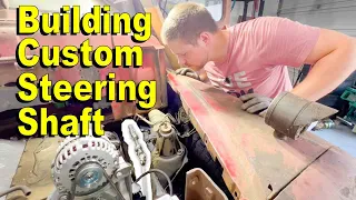 Building Custom Steering Shaft | U-Joints And Steel Shafts | The Dodgeball