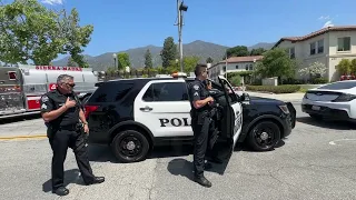 Felony traffic, stop demonstration, Sierra Madre police