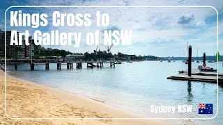 [4k HDR] Kings Cross to Art Gallery of NSW, Sydney Walking Tour, Australia Walk