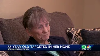 88-year-old woman speaking out after a suspect forced herself inside her Sacramento home