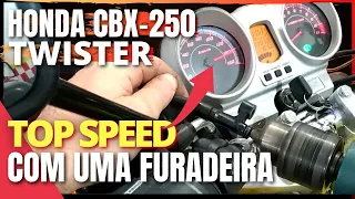 HONDA CBX 250 TWISTER  COMO TESTAR O VELOCÍMETRO DA MOTO COM UMA FURADEIRA? Manual de Serviço Errado