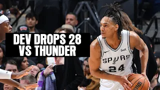 Devin Vassell puts up 28 PTS vs Oklahoma City Thunder | 2.29.2024