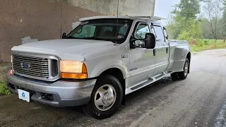 1999 Ford F-350 7.3L Powerstroke Manual Dually POV Test Drive/Review