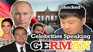 GERMAN REACTS TO CELEBRITIES SPEAKING GERMAN | BadJohn Reacts | Reaction