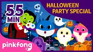 Halloween Sharks and more | +Compilation | Halloween Playlist | Pinkfong Halloween Songs