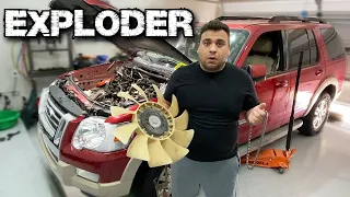 FORD EXPLODER REPLACING TIMING CHAINS PART 1