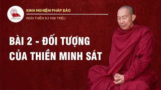 Bài 2: Đối Tượng Của Thiền Minh Sát: Tâm & Đối Tượng Của Tâm - Thiền Sư Kim Triệu