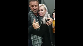 Costas Mandylor's reaction to gift (For The Love Of Horror, Manchester 2019)