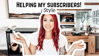 HELPING MY SUBSCRIBERS STYLE THEIR HOMES || CONSOLE & SIDEBOARD STYLES || 2023