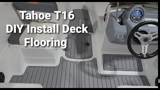 Tahoe T16 - Installing new floor mats | DIY #TahoeT16 #Seadeck #E16 #Runabout