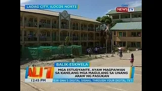 BT: Mga estudyante, ayaw magpaiwan sa kanilang mga magulang sa unang araw ng pasukan