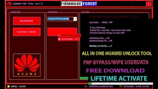 Huawei Free Tool 2023 FRP Bypass All Cpu Qualcomm,Kirin, One Click Reset User Lock