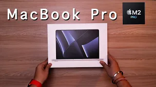 Unboxing: The NEW 14-inch MacBook Pro M2 Pro Chip | First Look | Silver | 512gb | ASMR @KaranJinwal