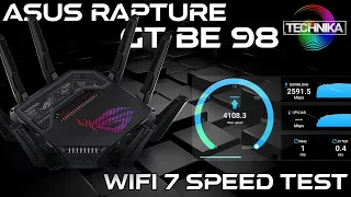 Erster WiFi 7 Gaming Router - Asus Rapture GT BE 98 - WiFi 7 Speed Test