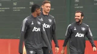 Manchester United Players Train Ahead Of Europa League Match With Astana